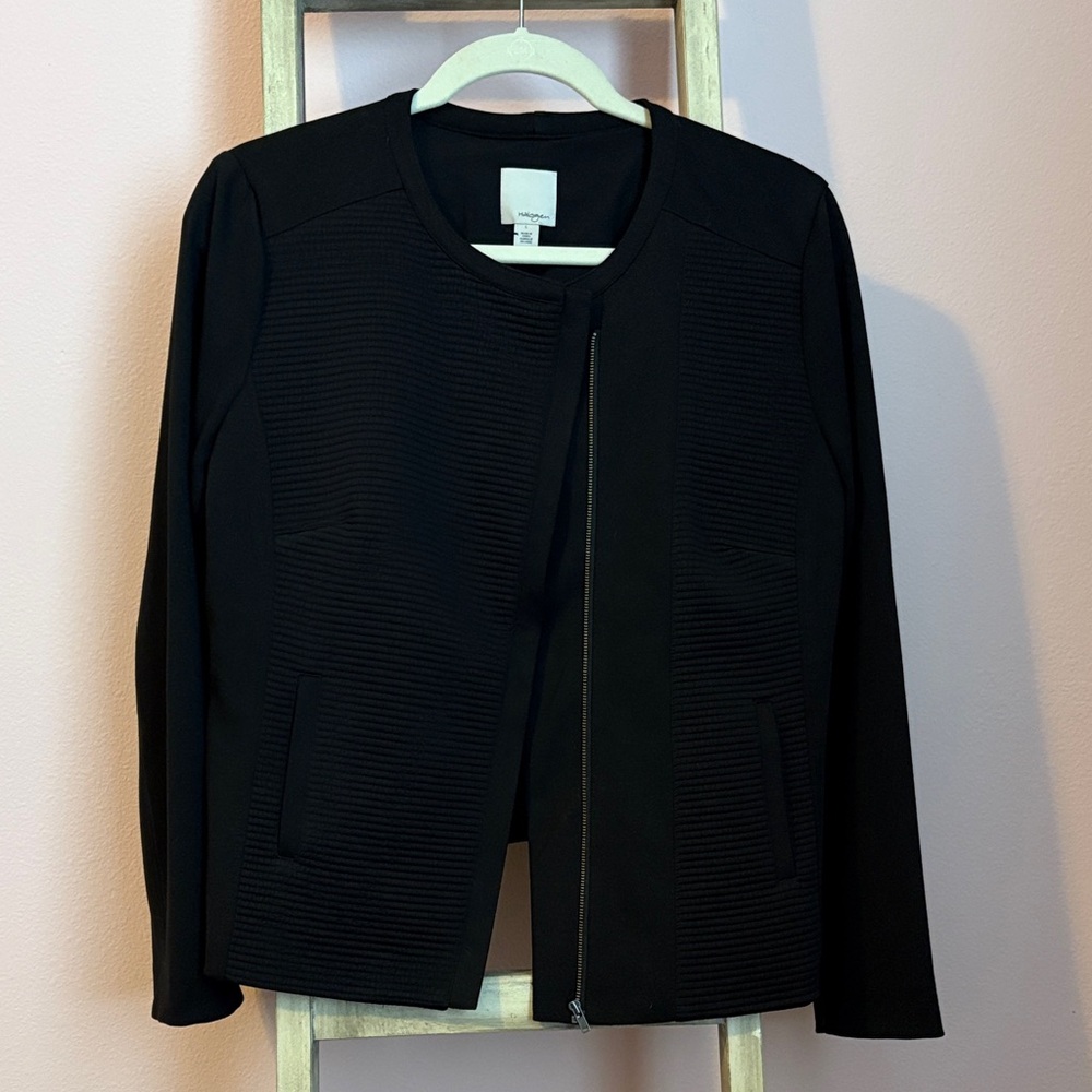Halogen Black Textured Women's Blazer